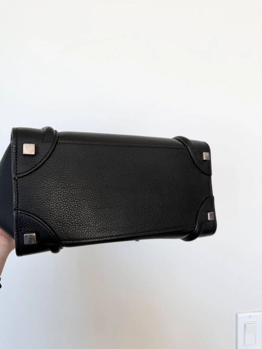 CELINE Black Micro Luggage Tote - Picture 11 of 16